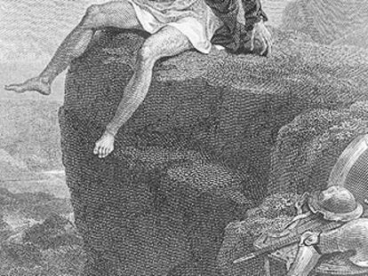 'Penitencia de don Quijote en Sierra Morena' (1818), de R. Smirke.