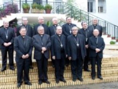 Los obispos de Andalucía, durante su reunión en Córdoba.