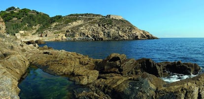 La cala del Desnarigado, en Ceuta.