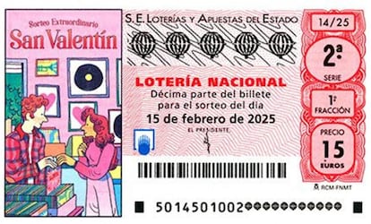 Sorteo Extraordinario del día de San Valentín de la Lotería Nacional