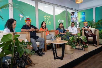 The Amazon for Life Fund panel organized by the IDB at COP16, in Cali, October 24, 2024.