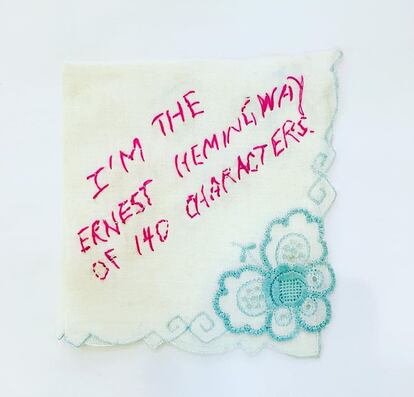 Hemingway. Obra de Charley Burlock.