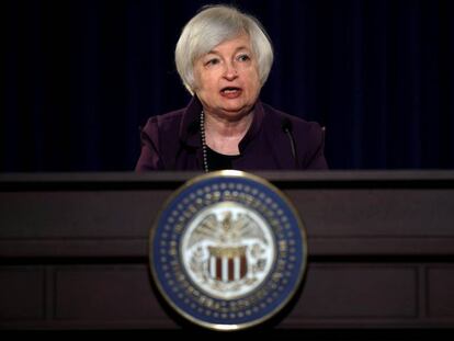 La presidenta de la Reserva Federal, Janet Yellen, en junio de 2015.