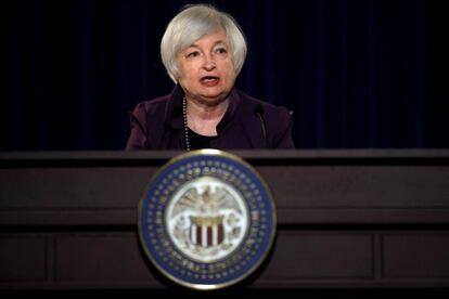 La presidenta de la Reserva Federal, Janet Yellen, en junio de 2015.