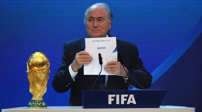 Blatter, en la designación del Mundial de Catar.