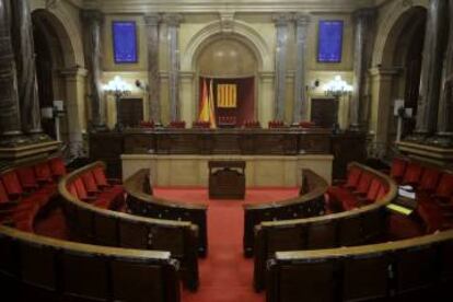 El Parlament vaco, despus del desacuerdo en la Mesa.