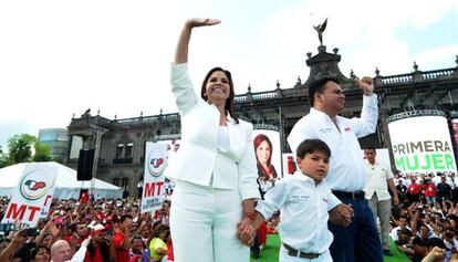 La candidata del PRI a la gubernatura de Nuevo Le&oacute;n.