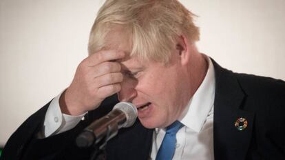 El primer ministro británico, Boris Johnson, en la cumbre del clima en Nueva York.