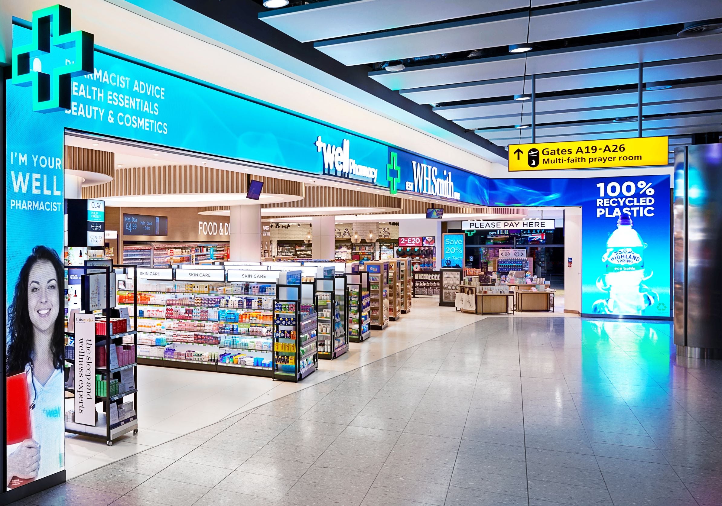 Tienda de WH Smith en el aeropuerto londinense de Heathrow.