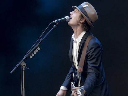 Pete Doherthy, durante su actuación de ayer en el FIB.