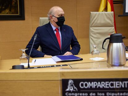 Jorge Fernández Díaz, ante la comisión del Congreso que investigó la Operación Kitchen, el pasado 17 de noviembre.
