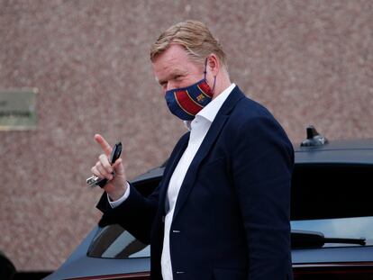 Ronal Koeman, antes de encontrarse con Laporta en verano.