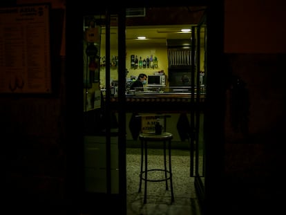 Un bar de Madrid.