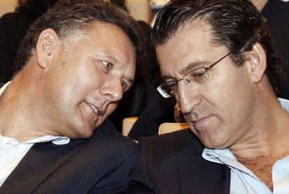 Martín y Feijóo en 2007, cuando la Xunta bipartita destapó el fraude.