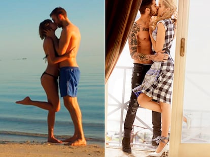 ¿Por qué las famosas se empeñan en levantar la pierna al besarse?