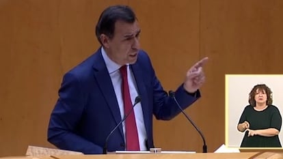 El senador del PP Fernando Martínez-Maíllo, este martes, en el Senado.