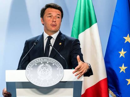 El primer ministro italiano, Matteo Renzi 