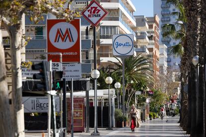 El paseo marítimo de Salou.