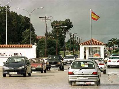 Entrada a la base naval de Rota, en la provincia de Cádiz.