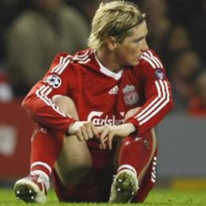 El jugador del Liverpool Fernando Torres