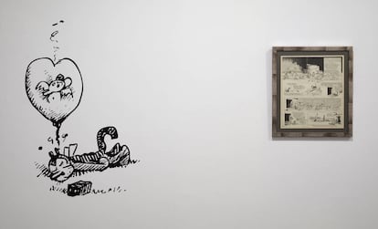 Vista de la sala de la exposición de George Herriman 'Krazy Kat es Krazy Kat es Krazy Kat', que presenta el Museo Nacional Centro de Arte Reina Sofía.