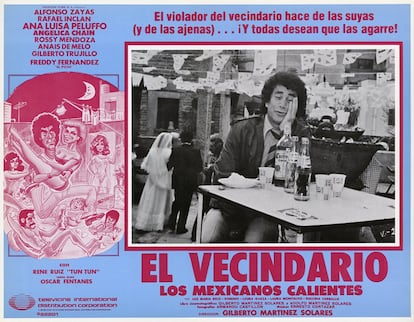 Zayas había conquistado el humor de la televisión en México a finales de los años sesenta con sus bromas subidas de tono y los albures típicos del país antes de pasar a la gran pantalla, donde llegó a participar en más de 100 películas. En imagen, el afiche de la película 'El Vecindario'.
