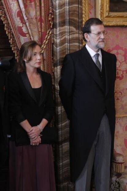 Elvira Fernández y Mariano Rajoy, en una imagen de archivo.