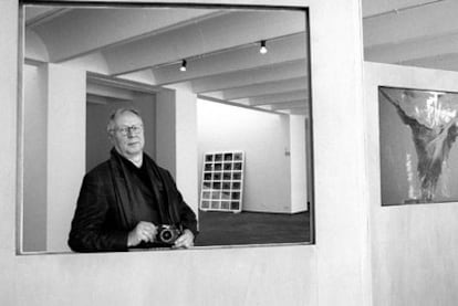 Sigmar Polke, en 2000, en su exposición en la Fundación Miró de Barcelona.