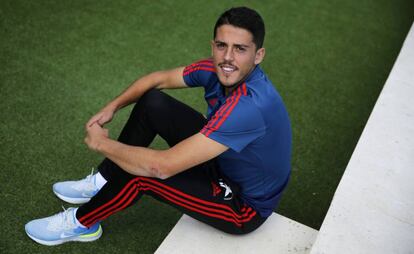 Pablo Fornals posa en una concentración con la selección sub-21.