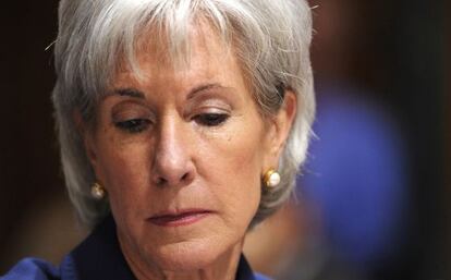 La secretaria de Sanidad, Kathleen Sebelius.