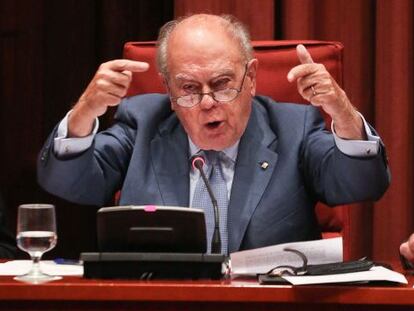 Jordi Pujol, en el Parlamento catalán en septiembre.