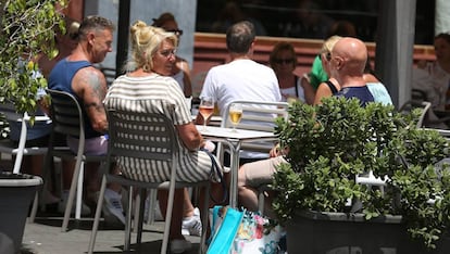 Turistas en Tenerife, este jueves. 