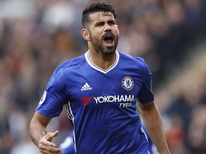 Diego Costa, delantero español del Chelsea.