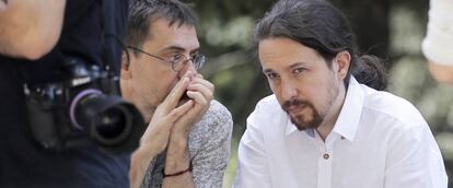 Juan Carlos Monedero y Pablo Iglesias