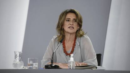 vicepresidenta cuarta y ministra de Transición Ecológica y Reto Demográfico, Teresa Ribera