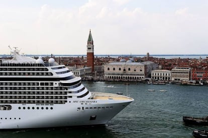 Un crucero en Venecia, el pasado 3 de junio.