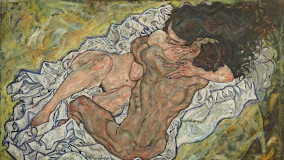 'Abrazo (Los amantes II)' (1917), de Egon Schiele.