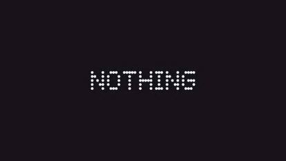 Logo de Nothing con fondo