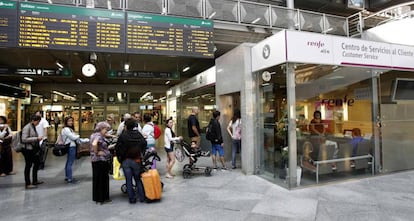 Estación de Renfe en Atocha, en Madrid.