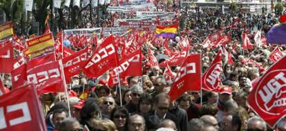 Manifestantes en Madrid