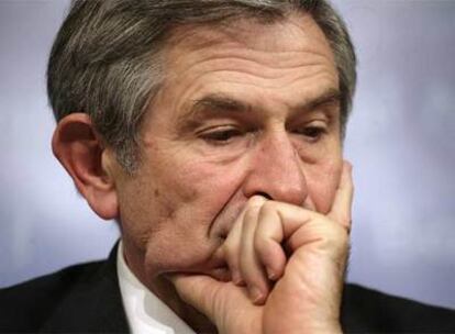 Paul Wolfowitz durante una rueda de prensa celebrada en Washington este martes
