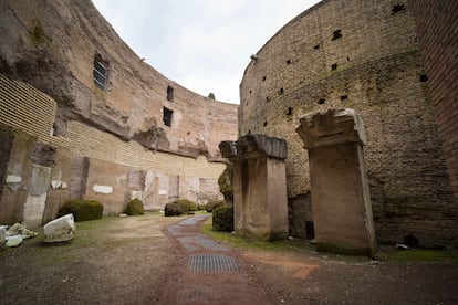 El mausoleo de Augusto, levantado en el año 28 a.C,.