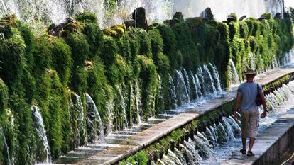 Una imagen de las fuentes de la Villa d'Este, en Tívoli, ejemplo magistral de jardín italiano.