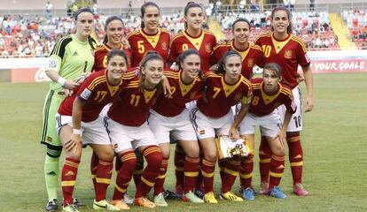 El once de la selección española en la final ante Japón