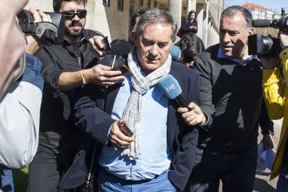 José Ramón Iglesias Mazaira tras declarar en el juzgado 