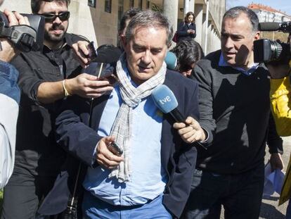 José Ramón Iglesias Mazaira tras declarar en el juzgado