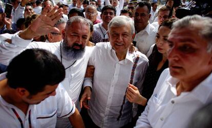 López Obrador durante una visita a Tabasco, en diciembre de 2018.