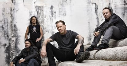 Los integrantes de Metallica, en una imagen promocional.