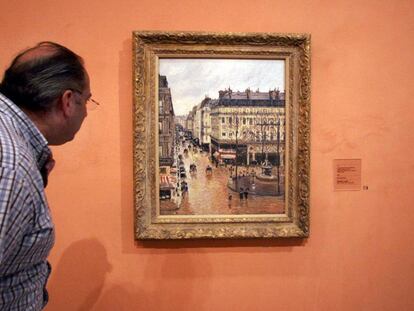 El cuadro de Pissarro, en el Museo Thyssen de Madrid.