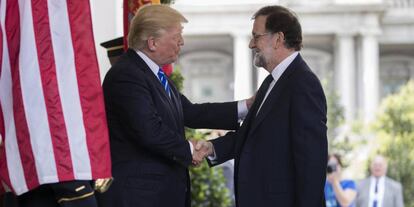 Mariano Rajoy y Donald Trump, el pasado 25 de septiembre en Washington.